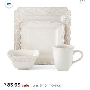 Square dinnerware set 16pcs.